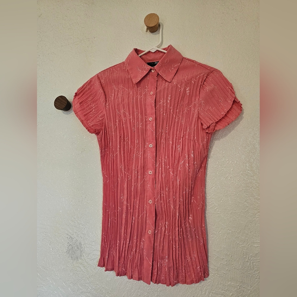 Vintage Y2K East 5th Pink Blouse